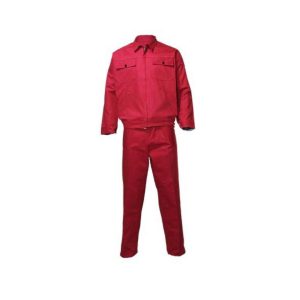 لباس-کار-دو-تکه-قرمز-مخصوص-جوش-ارگون-کد-203